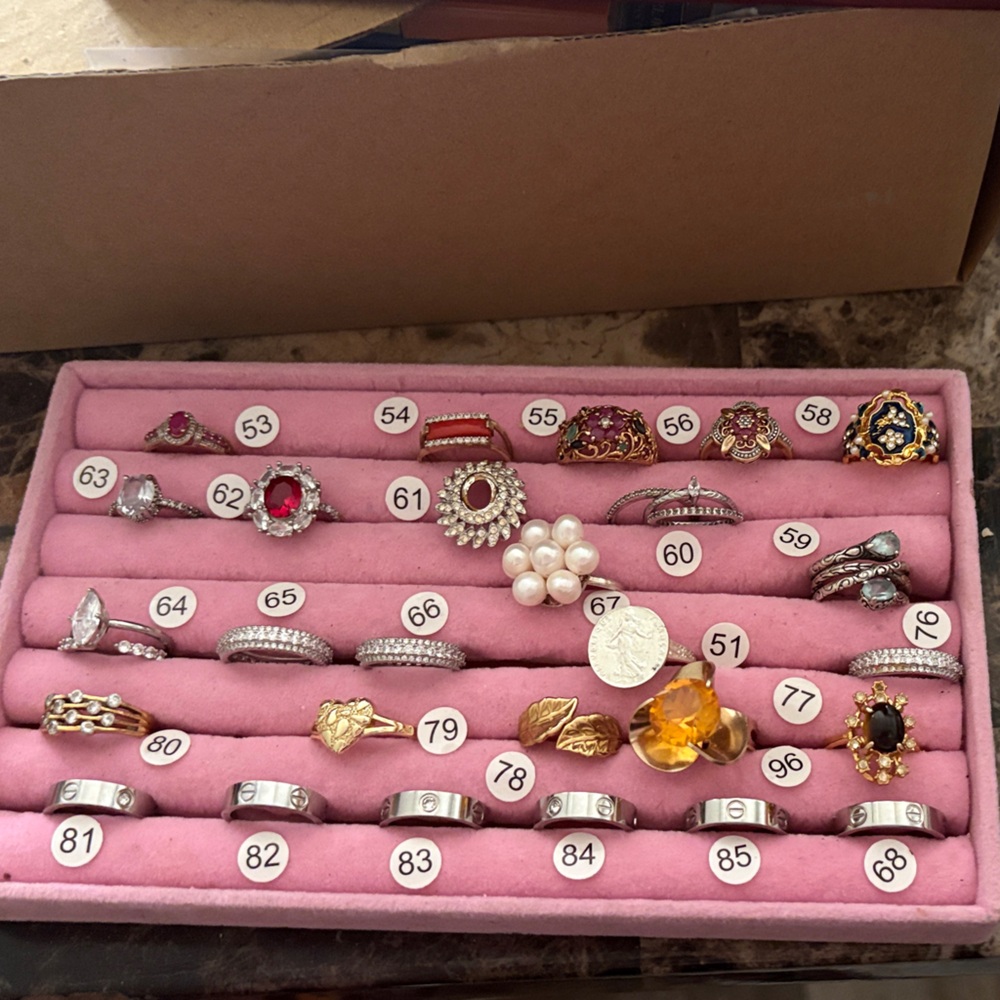 Beautiful collection of rings Gemstone Ring - kindly ask for your piece